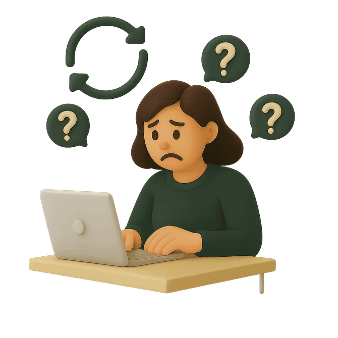 同じ質問への繰り返し対応による業務負担